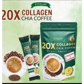 Nature's Nutrition Fitgum 20x Collagen Chia Coffee