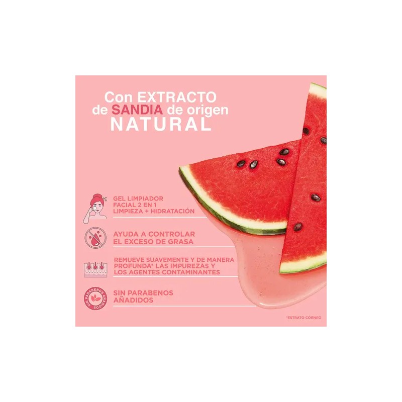 Ponds Gel Limpiador Facial Fruity Hydra Fresh Sandía 200 Ml