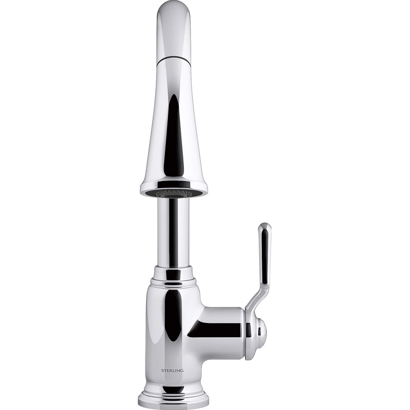 Sterling 24272-CP Ludington Pull-Down Kitchen Sink Faucet, Single-Handle Laundry Faucet,