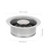 TEHAUX 2pcs Disposal Flange and Stopper Kit Kitchen Sink Drain