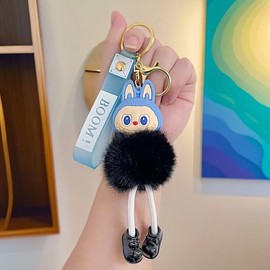 FENASH Bag Charms，Purse Charms，Cute Keychain，Purse Charms for Handbags，Keychain Cute，Bag Charms for Handbag (Black+Blue)