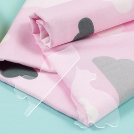 LALAFINA 1set Acrylic Cat Template Rulers Quilting Tools for Sewing Patchwork Crafting Smooth Easy to Use for Home and Clothing Projects