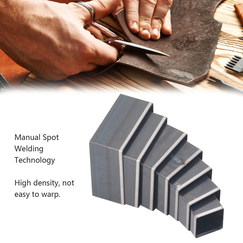 7PCS Leather Cutting Dies Set Square Shape Leather Punching Die