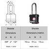 Master Lock (2) Keyed Alike Padlocks w/Thermoplastic Coating and 2"(51mm)