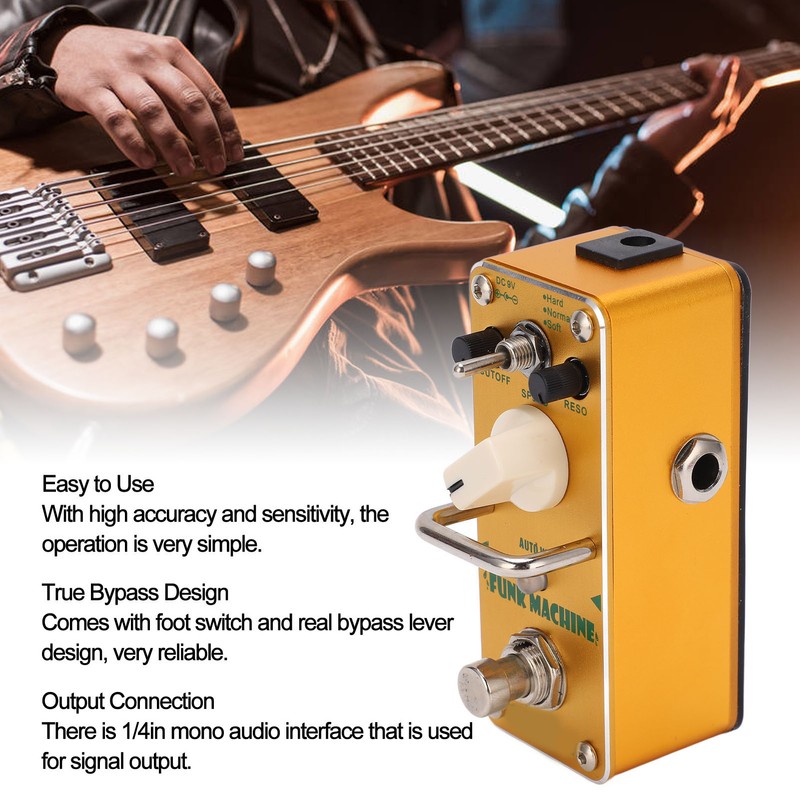 Guitar Effect Pedal FUNK MACHINE Single Auto WAH True Bypass