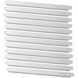 6-Pack 12" Stainless Steel Steam Table Adapter Bars – Durable Divider Rods for Hotel Pan Configuration, Fits Full or Fractional Size Pans, Commercial Kitchen Use (6)