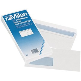 Briefumschlag Milan DL Selbstklebend mit Fenster 25er Pack