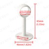 SAYAYO Curtain Pole Holder Ceiling Mount White with Screws for