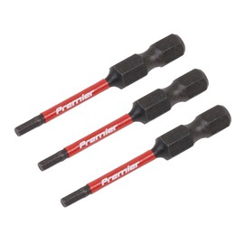 Sealey 3pc 50mm Hex 2.5mm Impact Power Tool Bit Set - AK8235