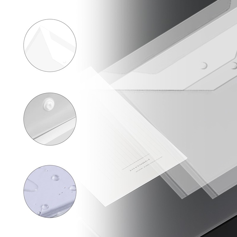 Vxcbad Pack of 30 A4 Lever Arch Files - Transparent