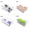 Mano 2Pack Clear Fridge Drawers Pull Out Stackable Refrigerator Drawer