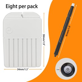 Hearing Aid Wax Guards (1.3mm) Replacement Wax Filters for Phonak, Unitron, Resound, Beltone, Widex Hearing Aids with Cleaning Brush Tools and Carry Case-24filters