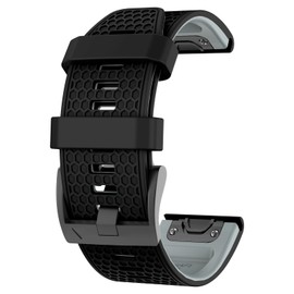 OVERSTEP Compatible with Garmin Fenix 5 Watch Band/Fenix 7 Band, 22mm Soft Silicone Replacement Strap for Fnix 5 Plus/Fenix 6/Fenix 6 Pro/Fenix 7 Pro/Approach S60/S62 Smart Watch