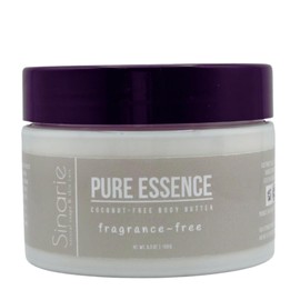 Sinarie Coconut-Free Body Butter | Luxurious Hydration with Shorea Butter, Evening Primrose Oil, Argan & Moringa Oil | Non-Greasy, Natural Ingredients | For Sensitive Skin (5.3 oz., Pure Essence)