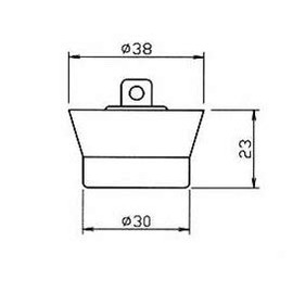 [10196005 Furo FH Daffodil Salitsuki L] Takara Standard Bathroom Bathtub Drain Parts Rubber Stopper