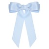 L. Erickson Johanna Light Blue Bow Hair Clip, Double Satin