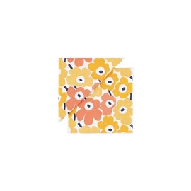 Marimekko 52_1_5273552770 F Women's Lunch Napkin, Peach x Yellow