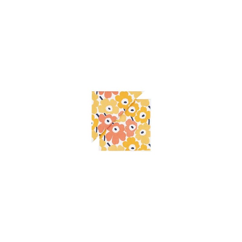 Marimekko 52_1_5273552770 F Women's Lunch Napkin, Peach x Yellow