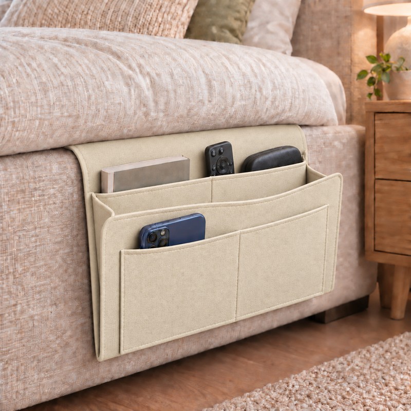 Bedside Storage Caddy for Everyday Organization – Multi-Pocket Hanging Organizer