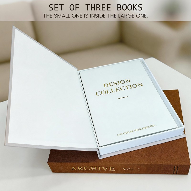 Decorative Books for Home Decor, Faux Books for Decoration,Set of