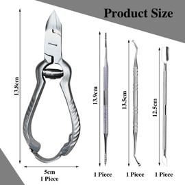 1 Piece Of Nail Groove Needle Nose Pliers, 3 Pieces Of Manicure Trimmers, Toenail Clippers, Toenail Clippers For Thick Nails, Ingrown Toenails, Manicure Accessories, Ingrown Toenail Tools
