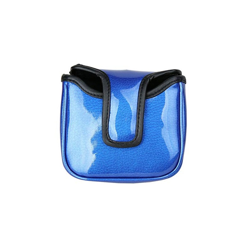 Premium PU Leather Putter Cover Magnetic Closure Mallet Type Skull