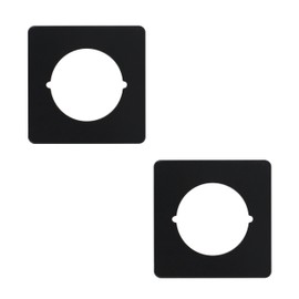 Rsoise Scar Plate for Door Knob Square,Door Knob Reinforcement Plate Black,Fits Under Existing Lock Set to Cover Up The Damaged Door(Set of 2 Black Door Lock Scar Plates)