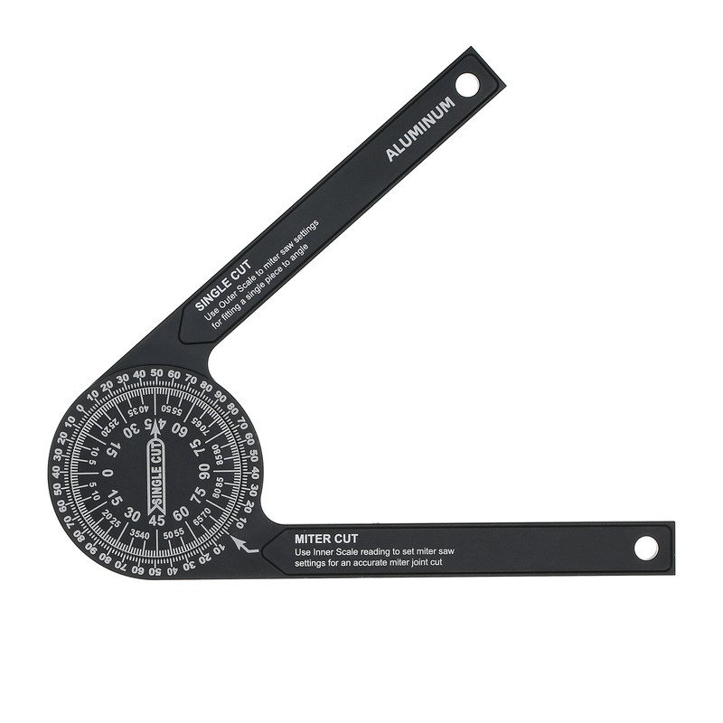 7-inch Miter Saws Protractor Rust Proof Aluminum Alloy Accurate Reading