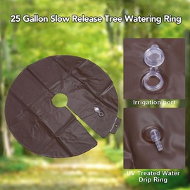 10 Gallon Tree Watering PVC Drip Irrigation Bag with Reusable for Planting, Gardening (Green)