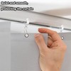 XJUDA Curtain Track Hooks, 60 Pcs Curtain Hooks for Track