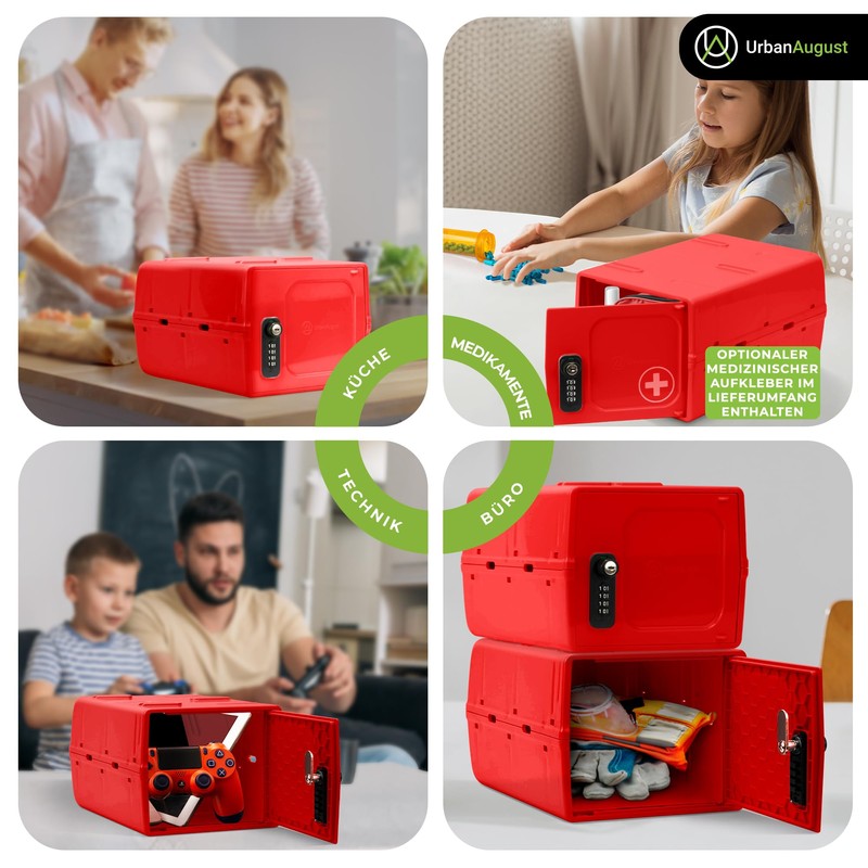 Urban August Dual Combination & Keyed Lockbox - Lockable Box