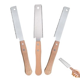 3er-Set Japansägen Handsäge,30cm Japan Sägen mit Doppelseitiger Sägezahn,SK5 Karbonstahl Japanische Säge, Japansäge Handsäge,Kleine Handsägen,Zugsäge