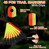 Copkim 24/48/72/96/120 Pcs Trail Markers for Hunting Reflective Trail Markers