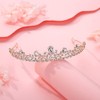 Lovelyshop Royal Crystal Princess Alloy Tiara Headpiece for Girls in
