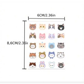 캐릭터여드름패치 귀여운트러블패치 600pcs (대용량) Cute Character Acne Patch 600pcs (Large Size)