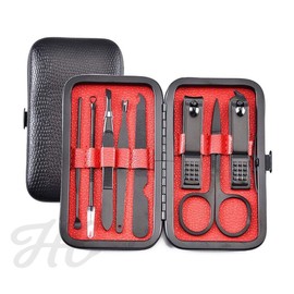 Portable nail care nail clipper 8-piece set case for travel high-end gift use / 휴대용 네일관리 손발톱깎이 8종세트 케이스 여행용 고급형 선물용