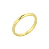 Stackable 10k Yellow Gold Mid Finger Band Above the Knuckle