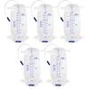 1000mL Catheter Leg Bag Urinary Drainage Bag, 5Pack Disposable Urine