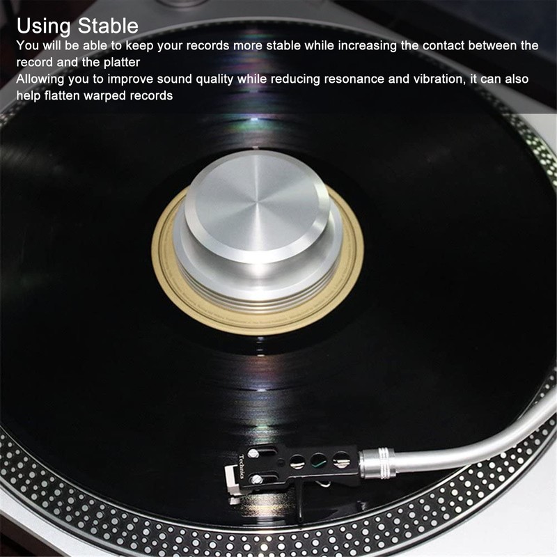 LP Vinyl Turntable Disc Stabilizer Aluminum Alloy HiFi Record Weight