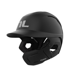 TUCCI Potenza Batting Helmet with Jaw Flap, L/XL, Matte Black, Right-Handed Hitter