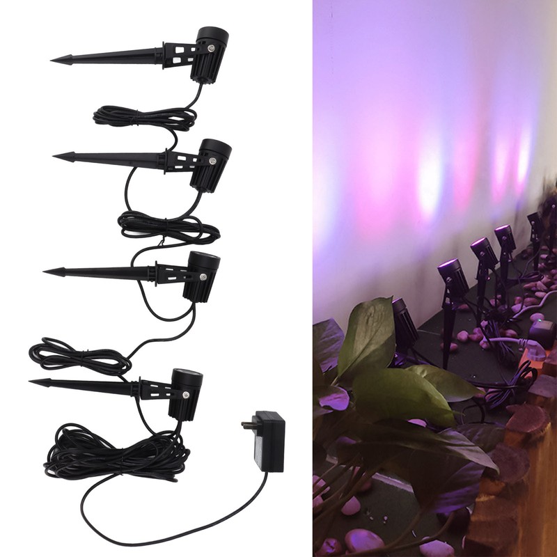4 in 1 Garden Spotlight RGB Colorful Remote APP Control