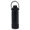 Aquatix Double Wall Insulated 21 Ounce Black Bottle with Silicon