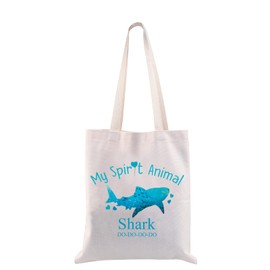 CMNIM Shark Gifts Shark Makeup Pouch Bag My Spirit Animal Shark Stuff Ocean Cosmetic Bag for Diver Marine Organism Lover (My Spirit Shark TB)