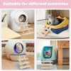 Adjustable 3 Steps Cat Ramp for Automatic Litter Box, Cat
