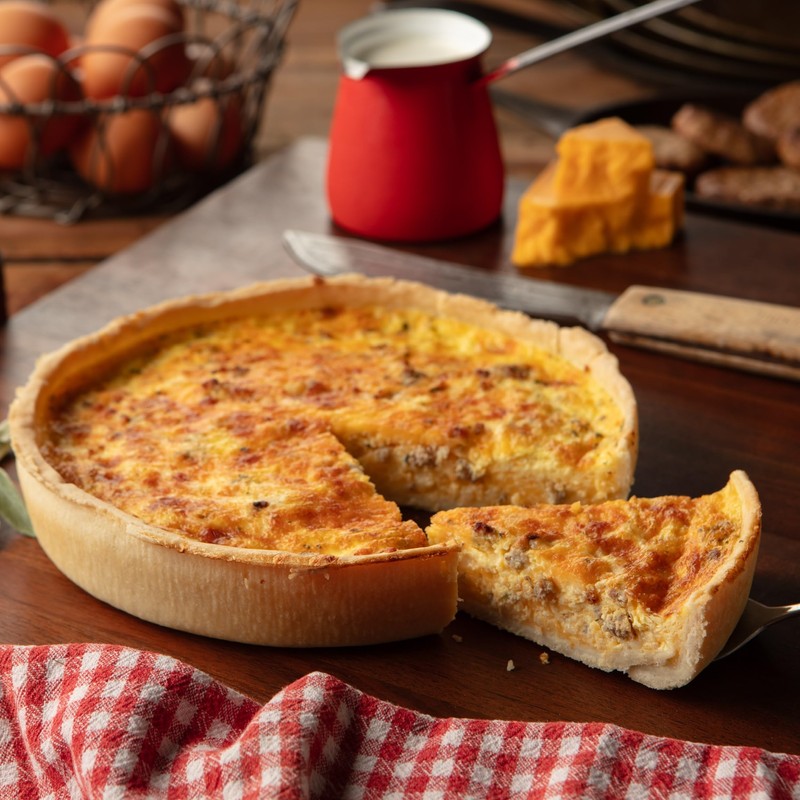 Burgers' Smokehouse Homebaked Sausage & Cheese Quiche (9 Inch)