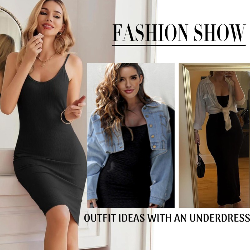 Xuepelit Women's Full Slips Petticoat Spaghetti Straps, Beige XL