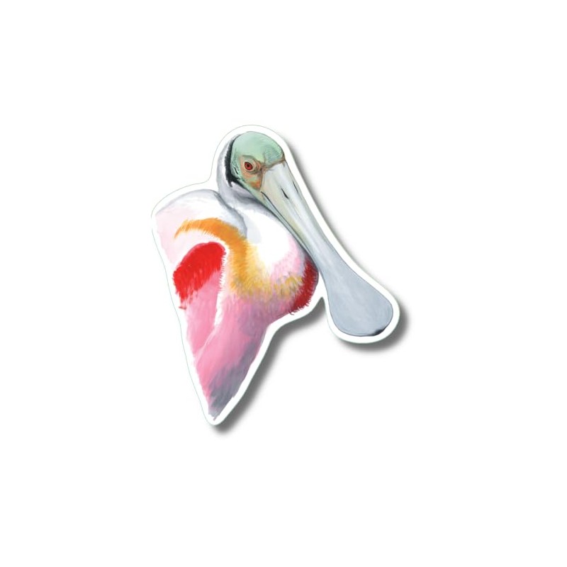 Earth Sky + Water - Roseate Spoonbill - 3.5_ Sticker