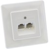 InLine 69989C ISDN Junction Box, 2x RJ45 Sockets, Flush-Mounted, Screw