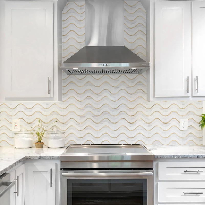 Vamos Tile 10-Sheet Peel and Stick Backsplash Seamless Tile,Stick on