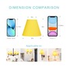 LAMPWELL GERO Yellow Clip on Chandelier Lamp Shades Set of